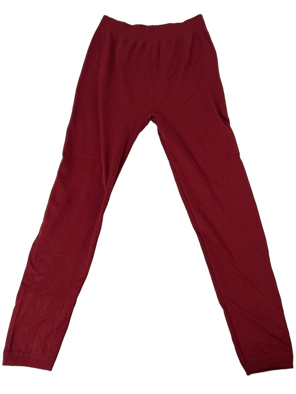 Eye Candy Burgundy Fleece Leggings Women’s 1X 2X Cozy Stretch Lounge Athleisure